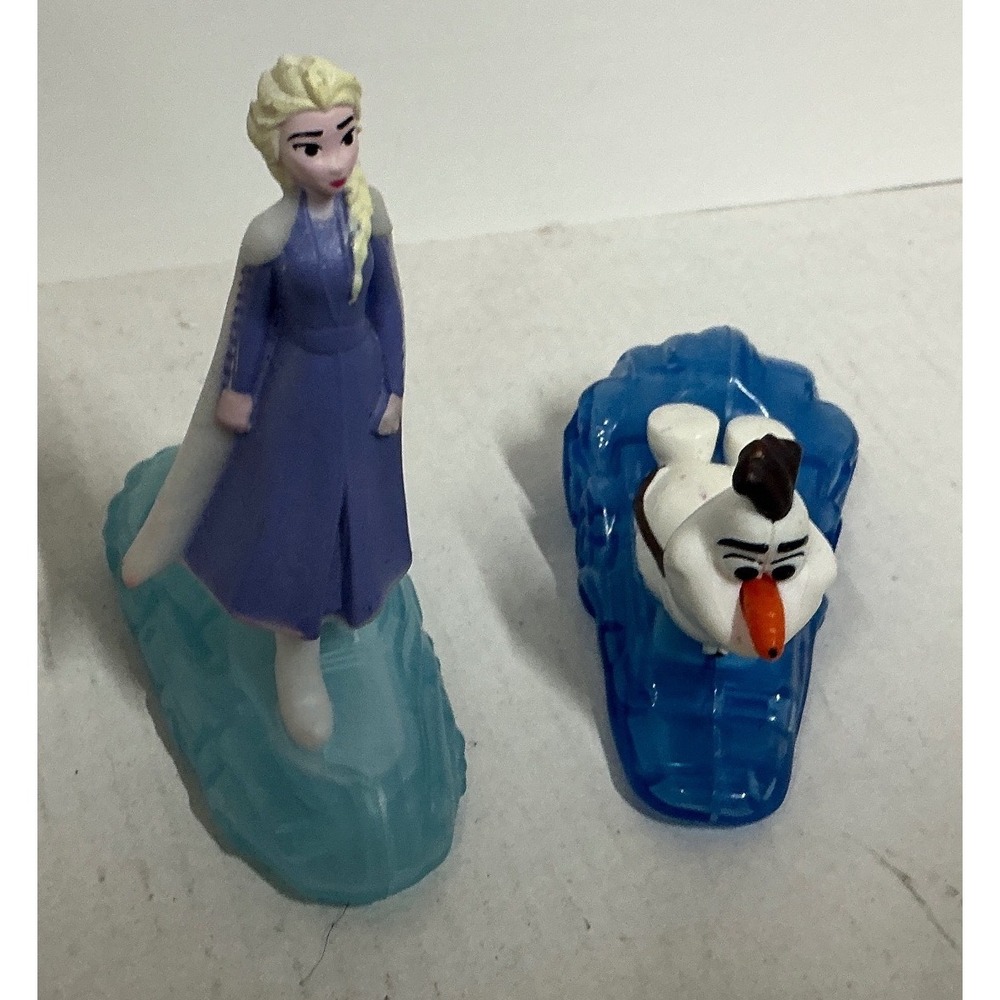 Disney Frozen 2 Happy Meal Toy Elsa and Olaf Rolling Ice Figures Set 2019